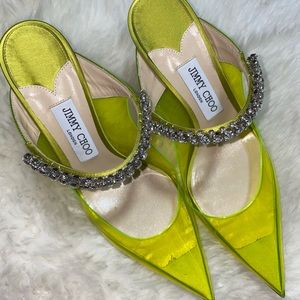Jimmy choo Bing 100 embellished mules.